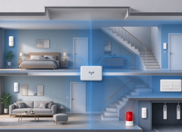Zoned Security Solution for Multi Story Residential Homes