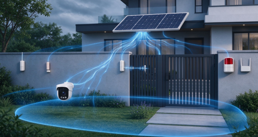 Solar Powered Outdoor Home Security Solution