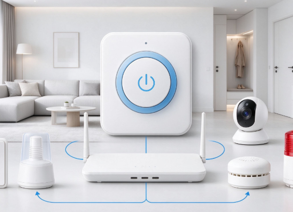 Minimalist, One Touch Smart Home Security Solution