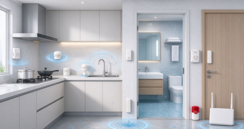 Waterproof and Moisture Resistant Security Solution for Kitchens and Bathrooms