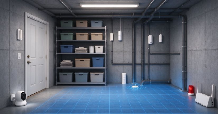 Security and Monitoring Solution for Storage Rooms / Basements