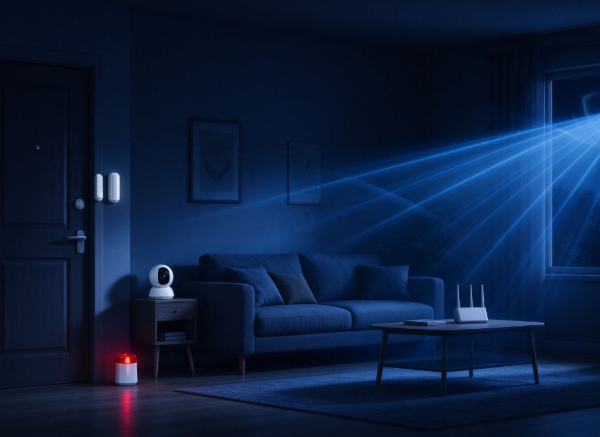 Low Light, No Red Glow Home Security Solution