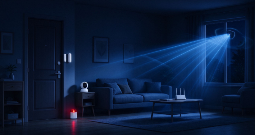 Low Light, No Red Glow Home Security Solution