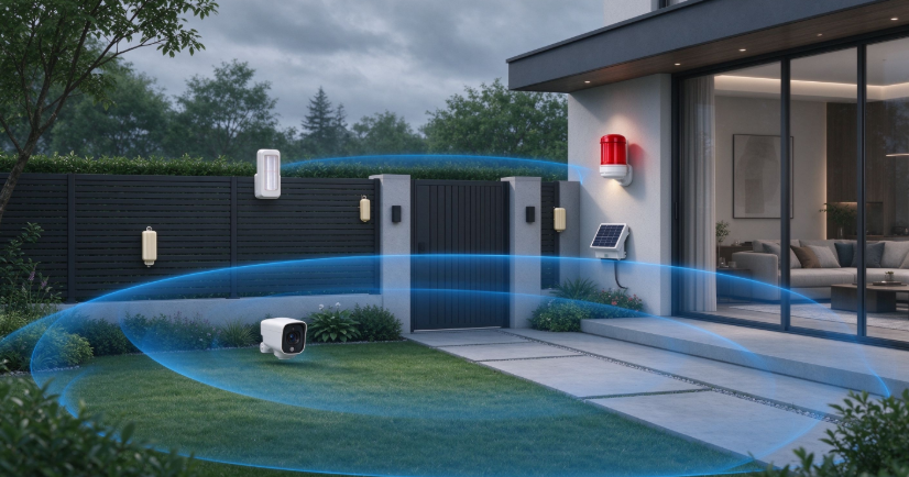 Outdoor Perimeter Security Solution for Residential Yards