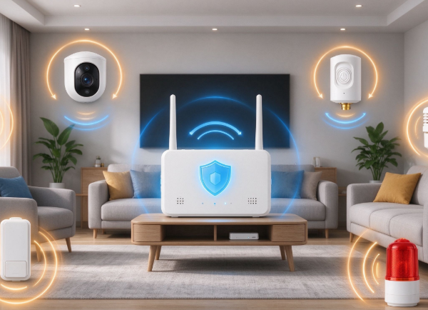Home Security Solution with Low Battery Self Diagnostics and Early Warning