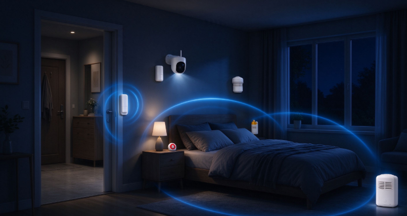 Specialized Home Security Solution for Nighttime/Sleep Periods