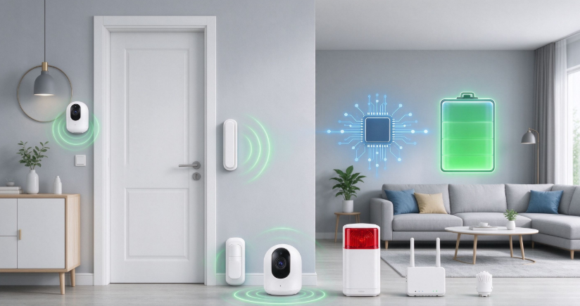 Low Power, Long Battery Life Basic Home Security Solution